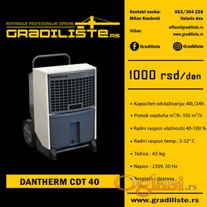 Iznajmljivanje isušivača vlage Dantherm CDT 40 – 40 l/24h